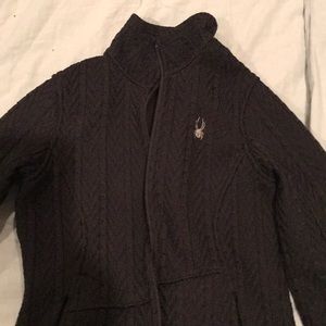 Spyder Women’s full zip knit shell jacket